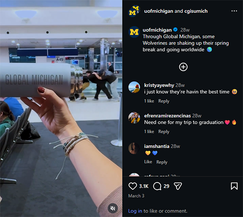 Global Career Launch feature on Instagram