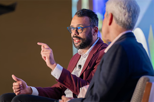 Heterodox Academy speakers at an event