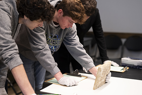 Students at the Kelsey Museum